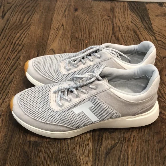 TOMS Women's Arroyo women sneakers gray and baby blue size 8.5 - Picture 5 of 11